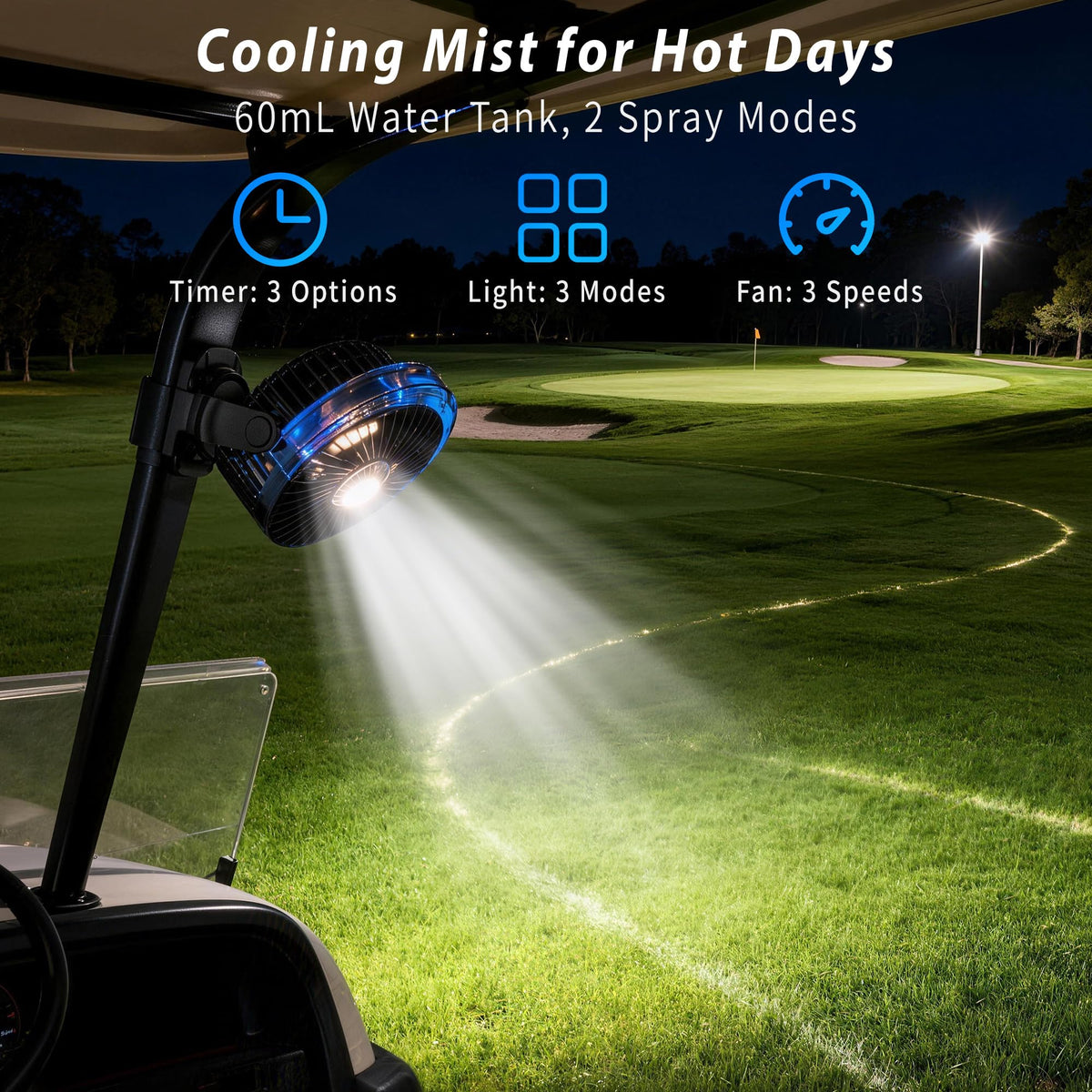 Katgogoo 360-degree adjustable head directs airflow precisely where needed