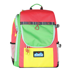 KAVU Pacific Rimshot disc golf bag front view showing insulated main compartment