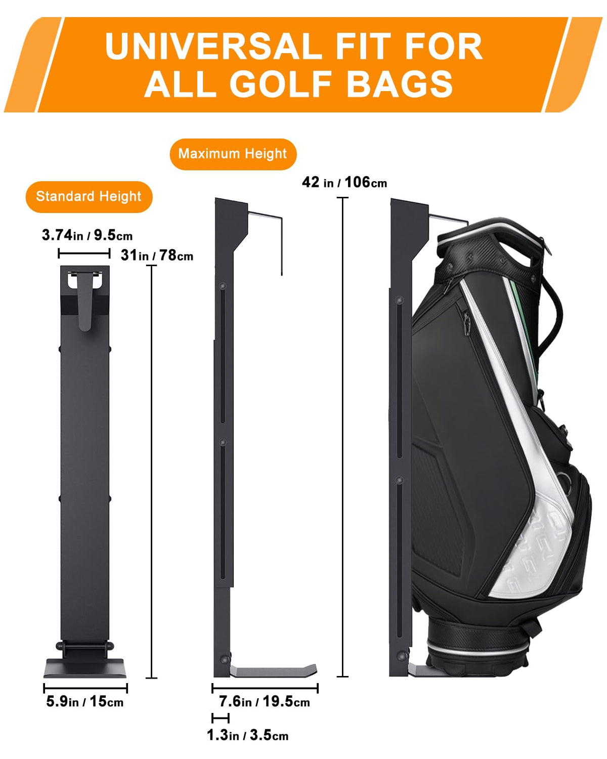 KBKJYYGS mounted on wall shows easy one-handed bag access.
