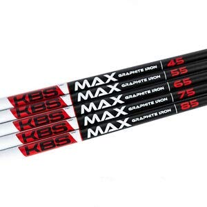 KBS MAX Graphite Iron Shafts 4-PW set for lighter swing and higher launch
