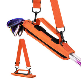 Keenso SOB006-orange front view shows compact, lightweight design for easy golf bag storage.