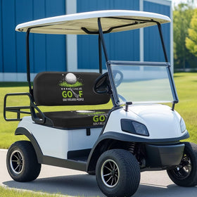 KEIAHUAN golf cart seat cover with retractable buckle for easy removal.