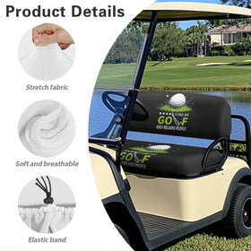 KEIAHUAN golf cart seat cover uses breathable fabric to keep you cool during hot rounds.