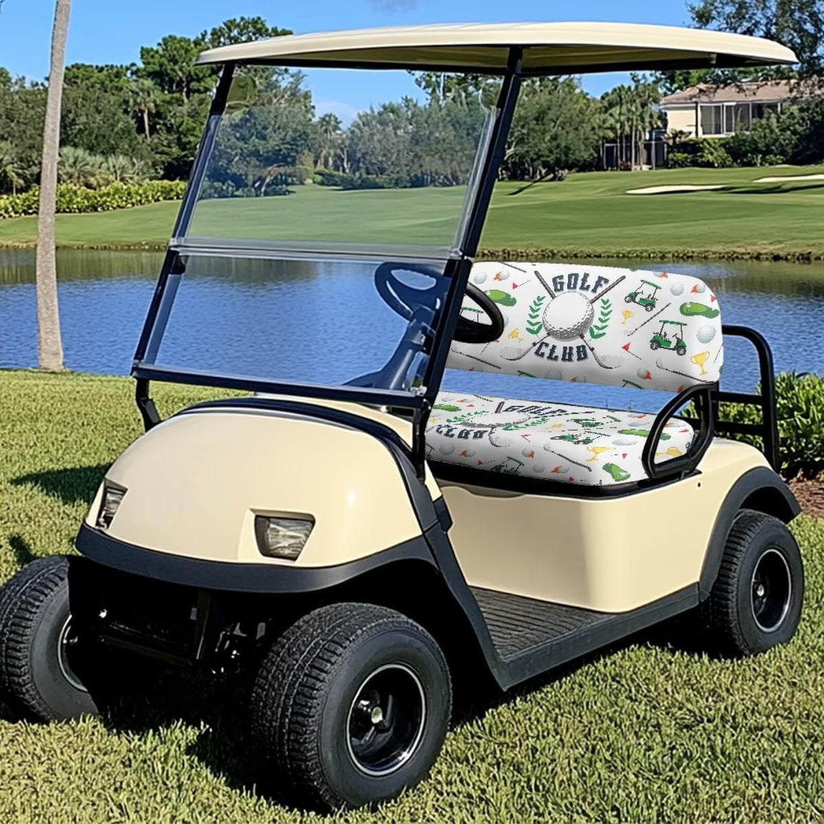 KEIAHUAN golf cart seat cover elastic edges ensure a secure fit