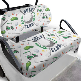 KEIAHUAN golf cart seat cover front wrap protects seats from sun and wear