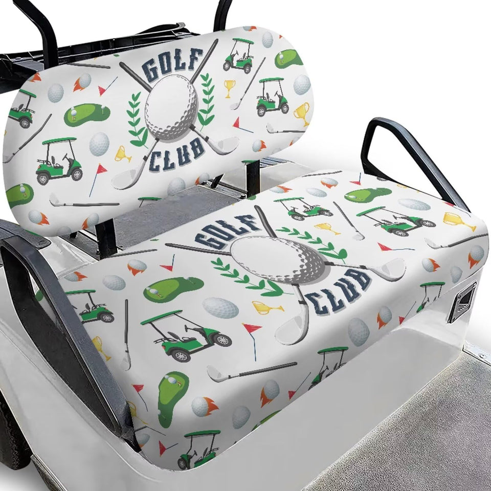 KEIAHUAN golf cart seat cover front wrap protects seats from sun and wear
