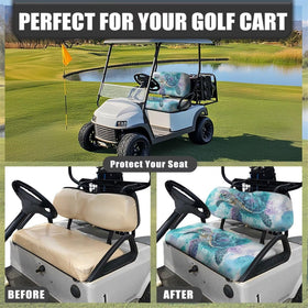 KEIAHUAN seat cover with elastic straps ensures a secure fit.
