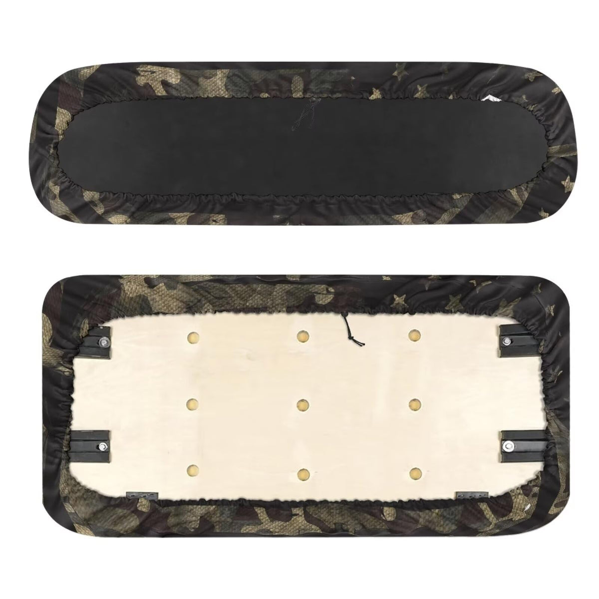 KEIAHUAN wrap-around front seat towel adds durable protection with bold style.