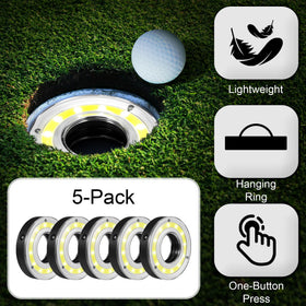 Keilend golf hole lights durable ABS shell resists scratches and drops.