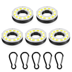 Keilend golf hole lights with carabiner clip enable portable practice sessions.