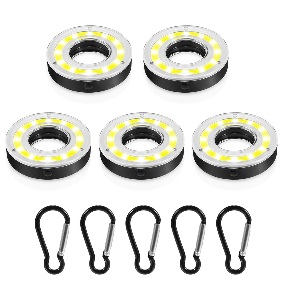Keilend golf hole lights with carabiner clip enable portable practice sessions.