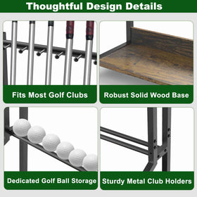 Kelmuis elegant golf organizer blends farmhouse style with practical storage