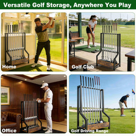 Kelmuis wood and iron golf storage protects clubs from scratches