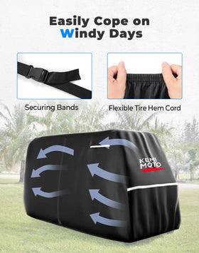 KEMIMOTO cover fits 6-passenger carts with 145 inches length.