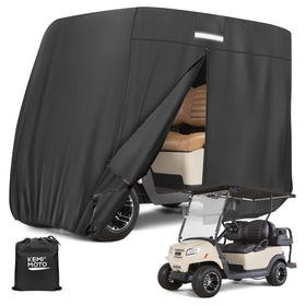 KEMIMOTO golf cart cover 600D fabric close-up shows UV protection.