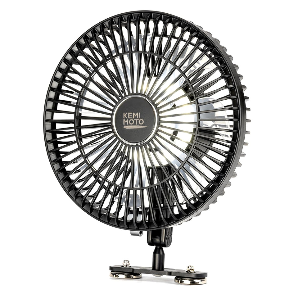 KEMIMOTO 8-inch fan head delivers strong airflow for cooling on the golf course.