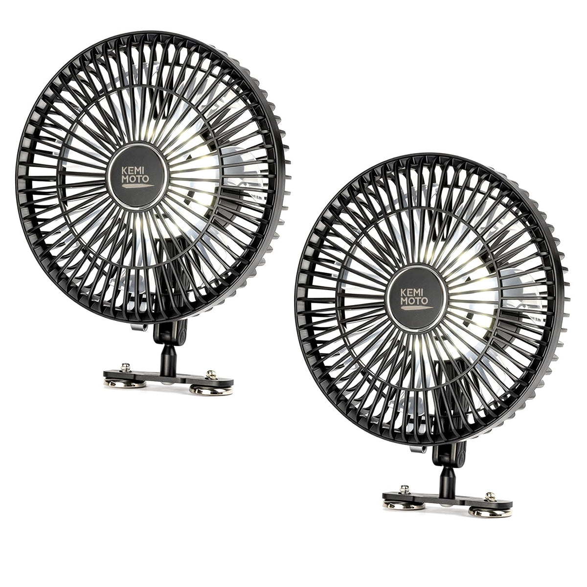 KEMIMOTO 8-Inch magnetic golf cart fan delivers powerful airflow for cool rounds.