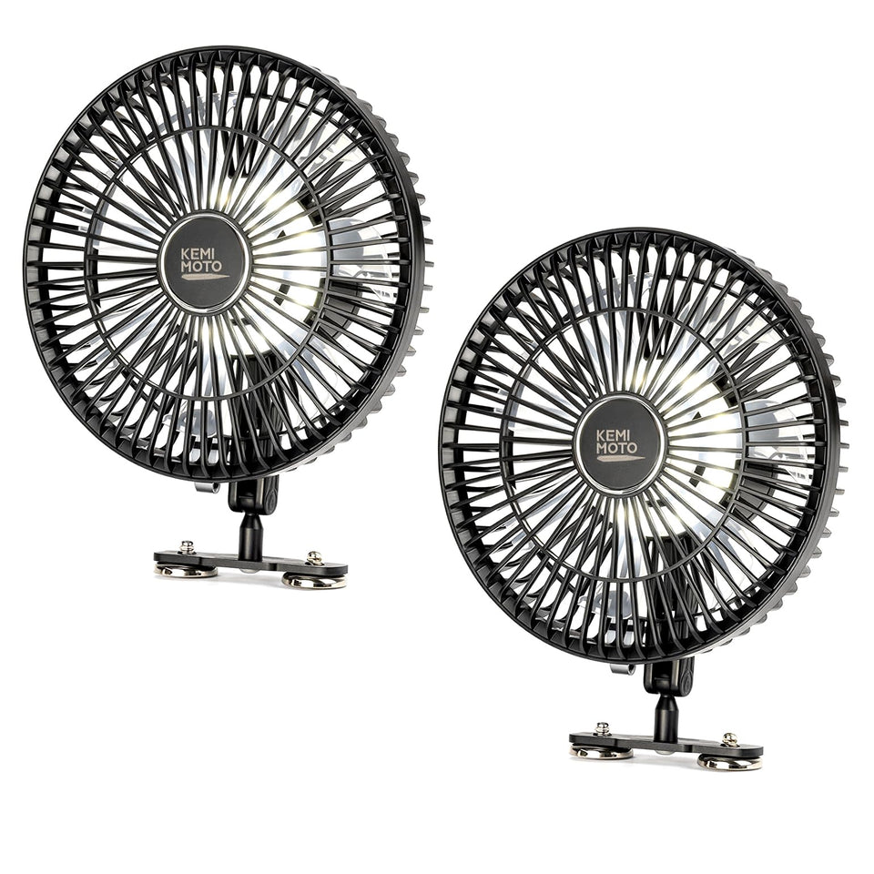 KEMIMOTO 8-Inch magnetic golf cart fan delivers powerful airflow for cool rounds.