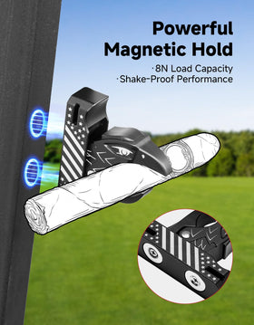 KEMIMOTO 8N hold shows strong magnet keeping items firmly in place.