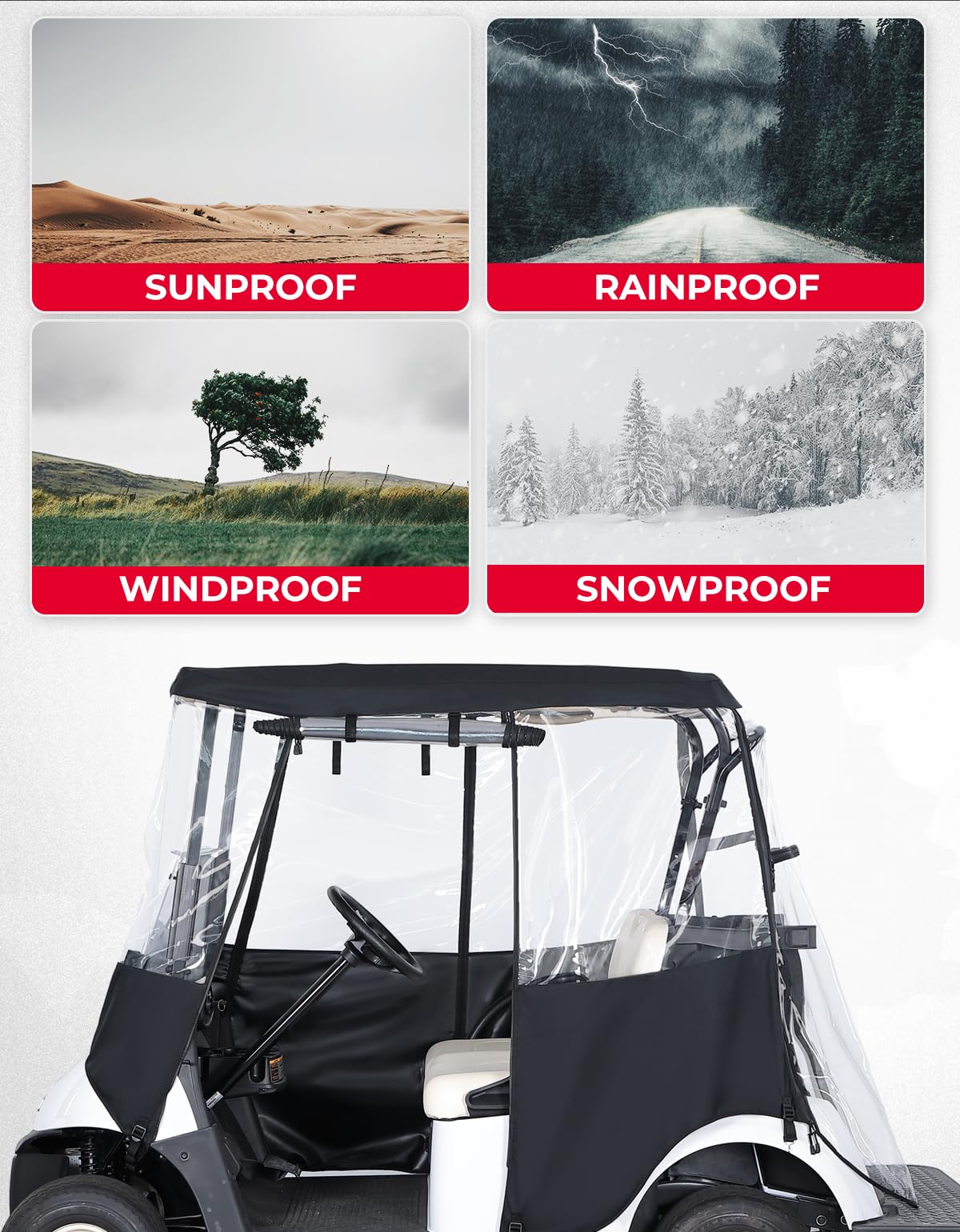 Kemimoto compatible with Club Car EZGO models like Precedent and Onward.