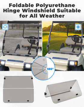 KEMIMOTO crystal acrylic windshield offers durable, crack-resistant performance.