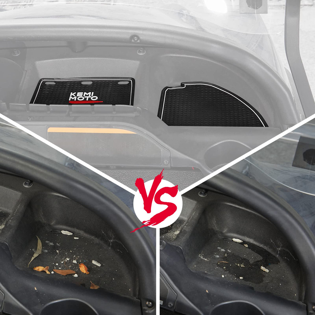Kemimoto dash mats feature edge texture for a premium, tactile cockpit feel