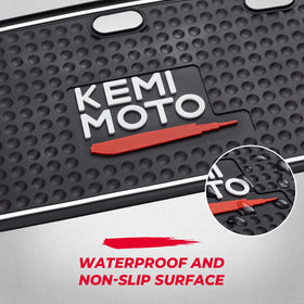 Kemimoto waterproof dash mats resist water and dirt for easy maintenance