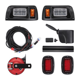 KEMIMOTO Deluxe DS headlights improve night visibility for Club Car DS.