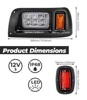 KEMIMOTO DS LED right taillight provides durable waterproof rear lighting