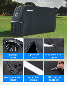 KEMIMOTO dual air vents and reflective stripe aid ventilation.