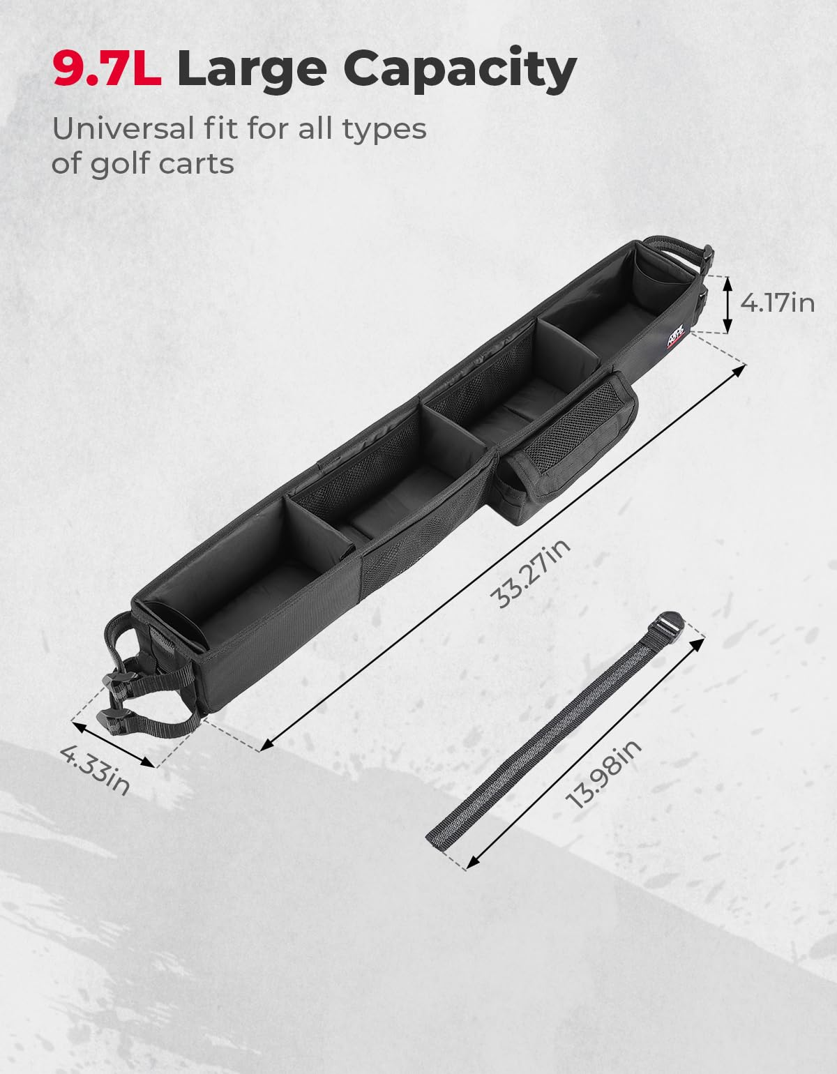 Generous 9.7L capacity of the KEMIMOTO basket adds practical cargo space.