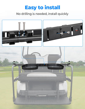 KEMIMOTO adjustable pole secures bag height from 30 to 42 inches.