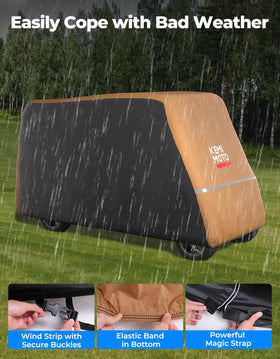 KEMIMOTO 600D fabric stands up to storms, sun, and dust.