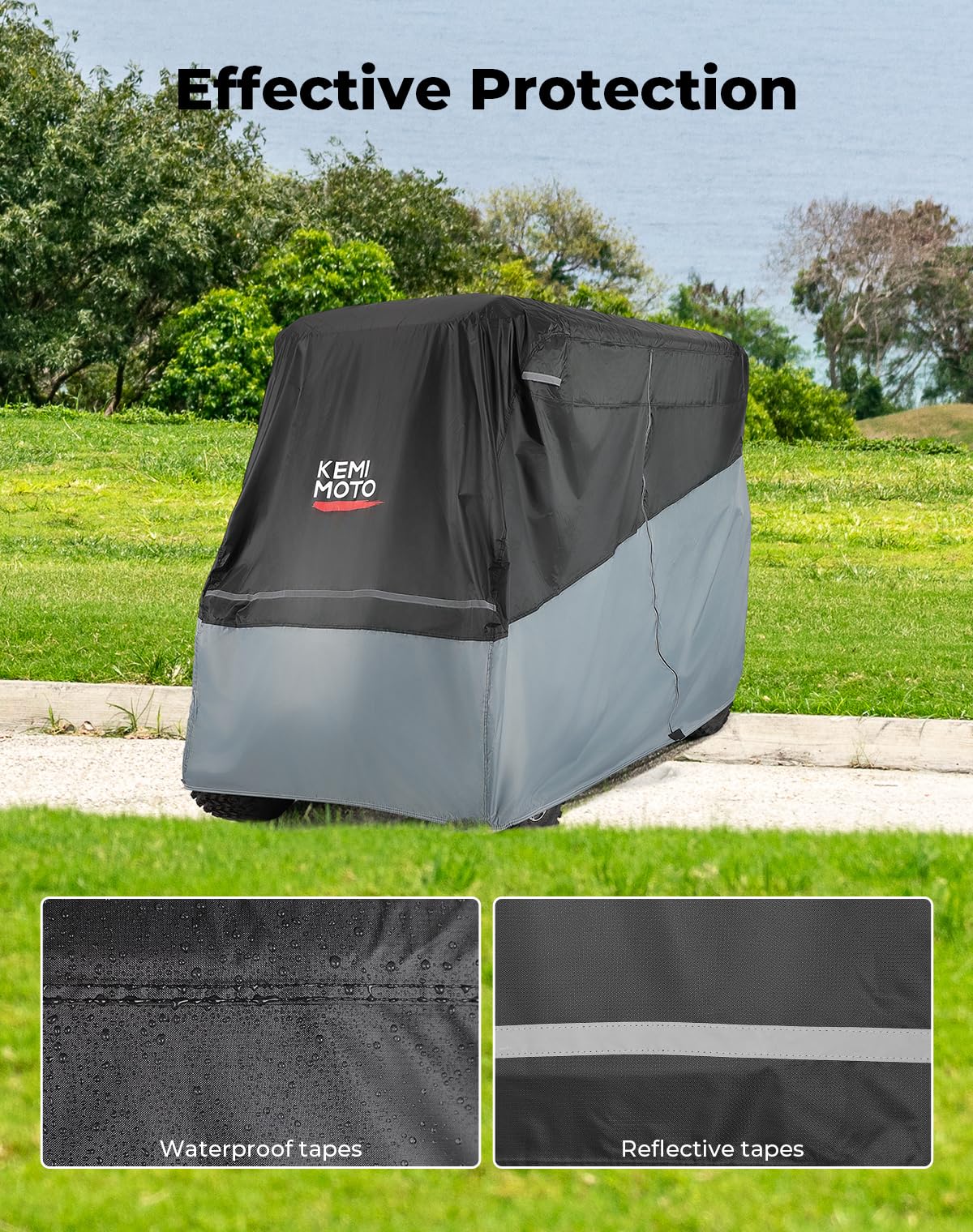 KEMIMOTO waterproof zipper doors enable access without removing the cover