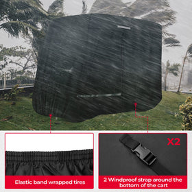 KEMIMOTO windproof straps prevent lift in windy weather.