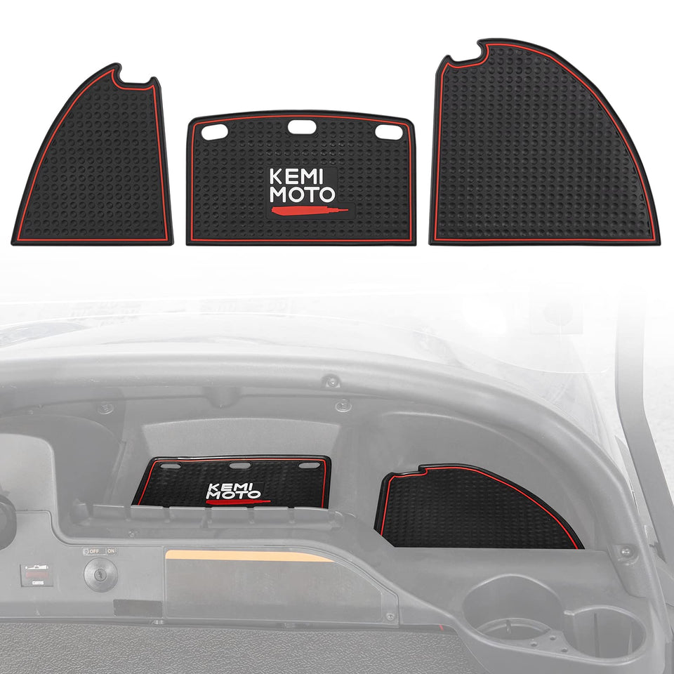 Kemimoto dash mats for Club Car Precedent 2004-2023 with granular texture for secure grip.