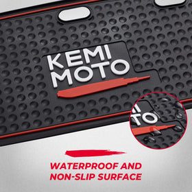 Kemimoto dash mats install easily on Onward Tempo dash without tools.
