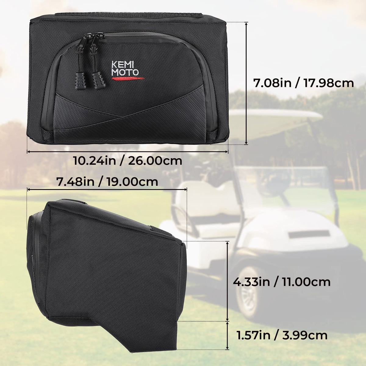 KEMIMOTO keeps golf essentials neatly organized and within reach.
