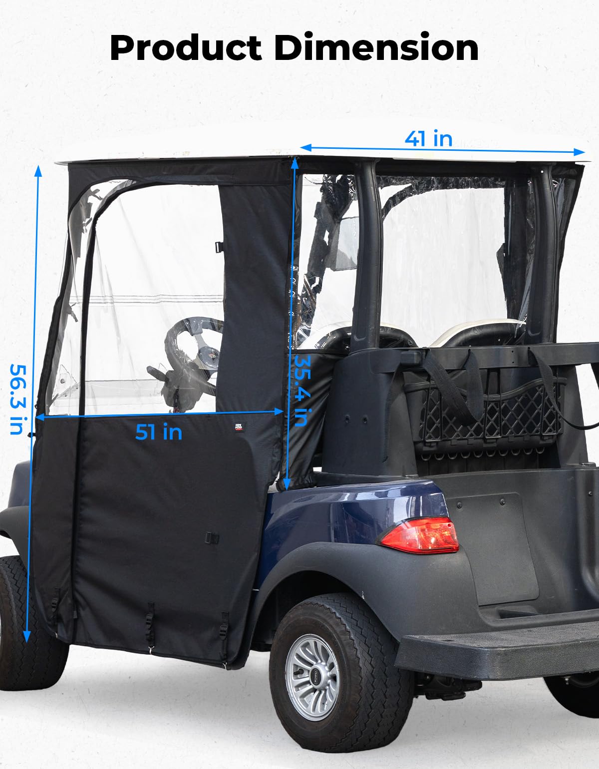 KEMIMOTO bottom hooks help keep the enclosure secure on the move