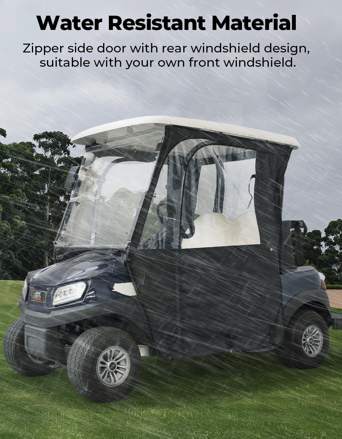 KEMIMOTO zippered doors enable easy in-and-out access