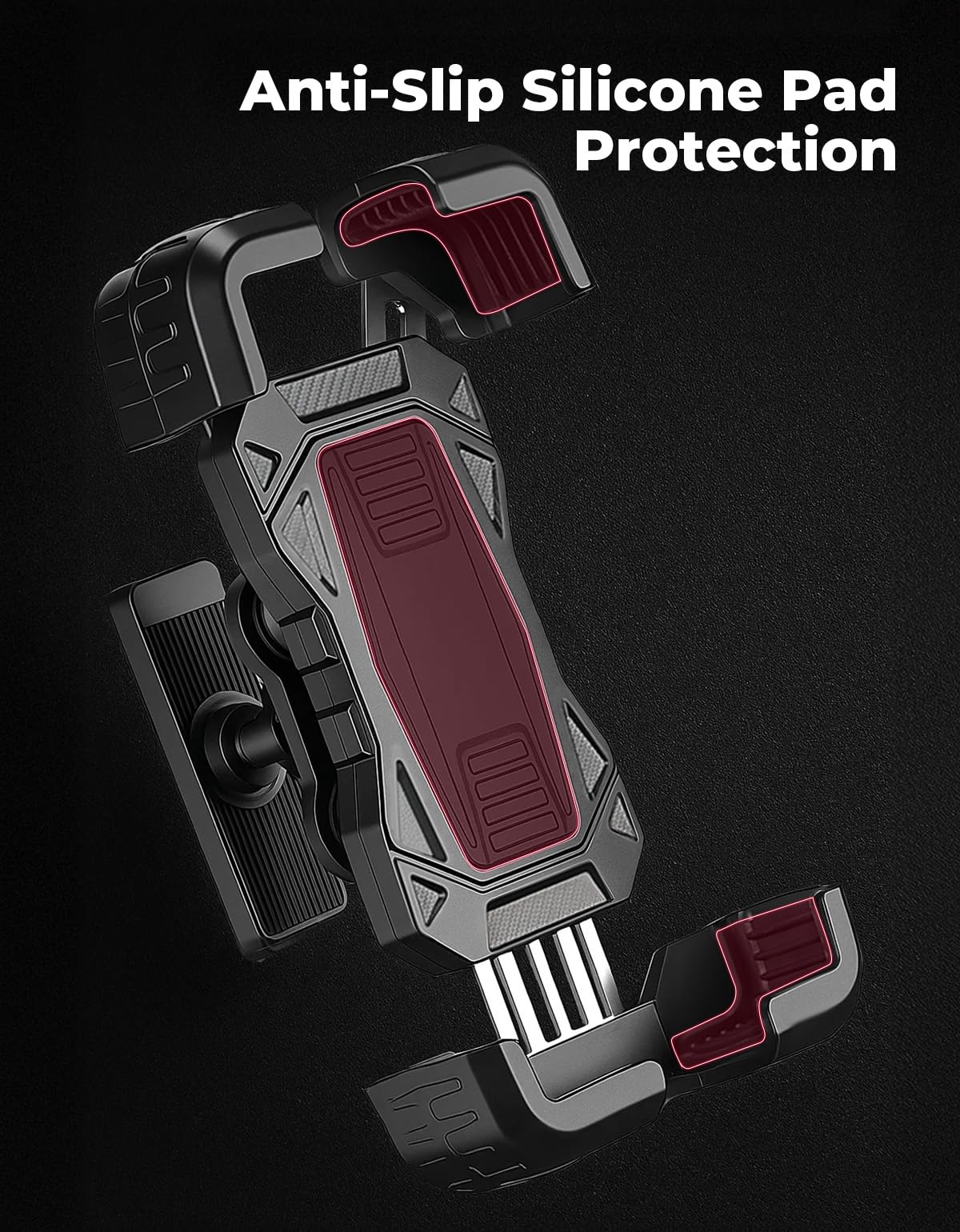 KEMIMOTO safety lock engaged to securely hold the phone.