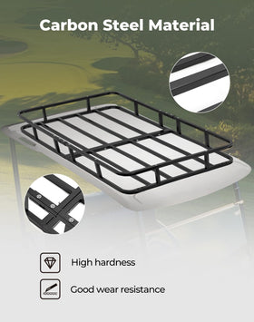 KEMIMOTO roof rack for EZGO TXT top view with expanded storage