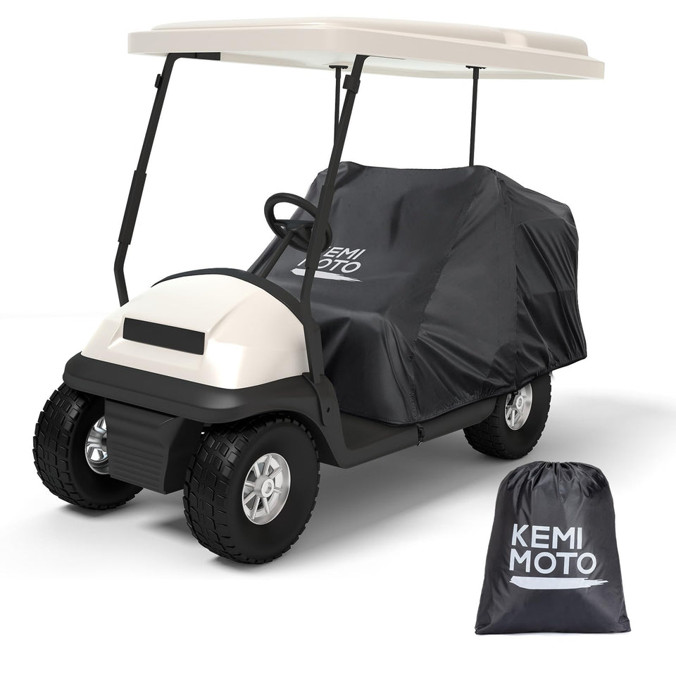 KEMIMOTO seat cover on the front seat protects against rain and sun.