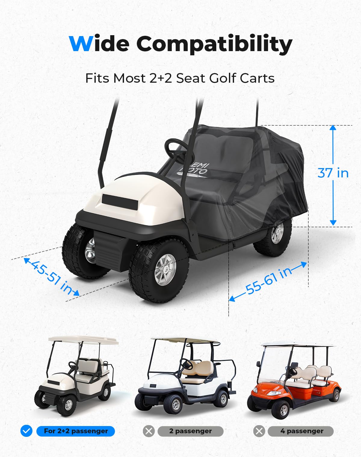 KEMIMOTO waterproof UV-resistant seat cover reduces sun damage to seats.