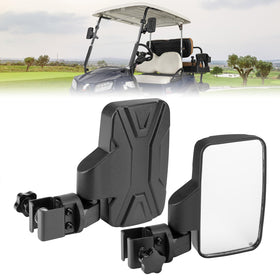 KEMIMOTO golf cart side mirror assembly with quick, no-drill install.
