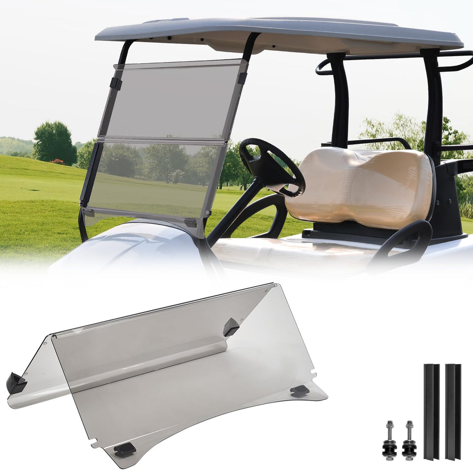 KEMIMOTO golf cart windshield for Club Car Precedent, clear view and UV protection.