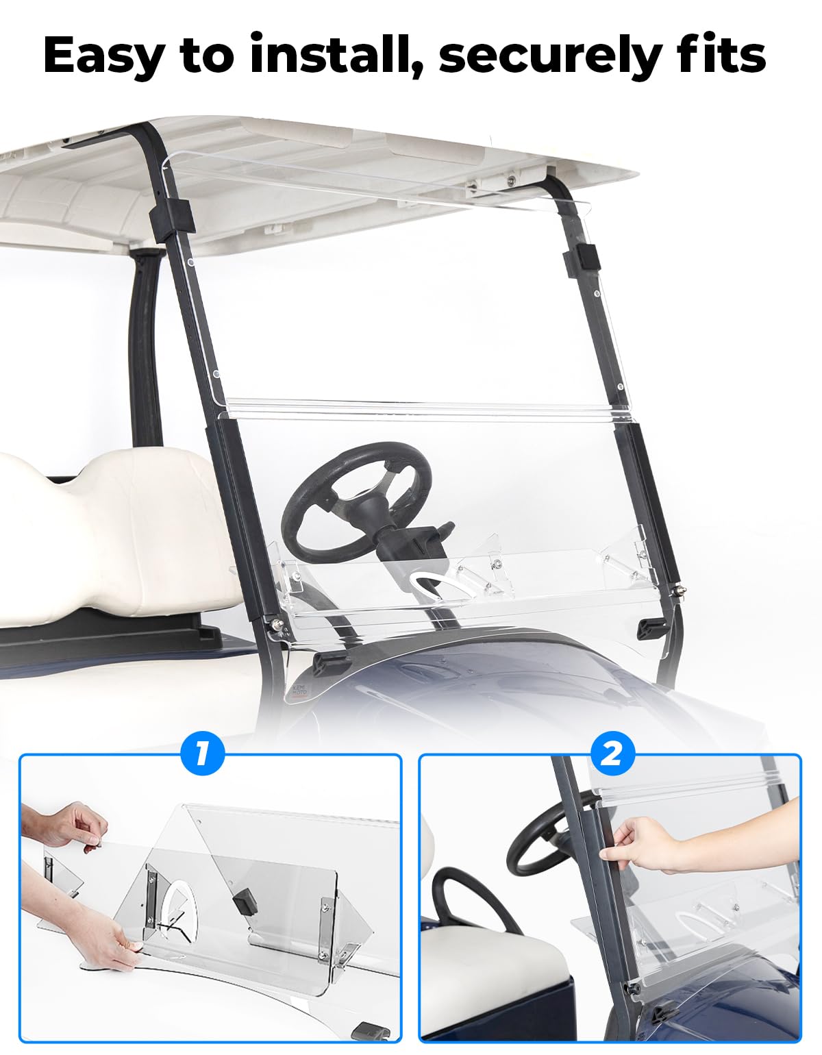 KEMIMOTO compatible with Club Car Precedent windshield confirms model fit