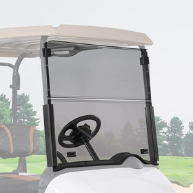 KEMIMOTO EZGO RXV windshield offers clear visibility with UV protection.