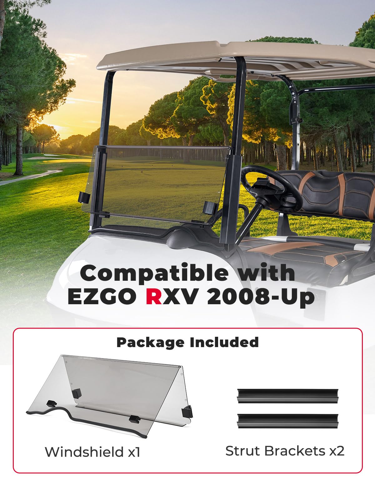 KEMIMOTO foldable windshield enables summer ventilation and winter protection.