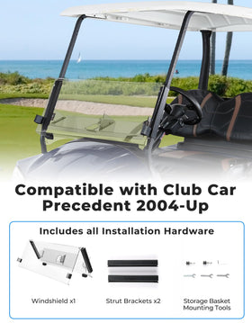 KEMIMOTO patented-design windshield adds style and function on the course